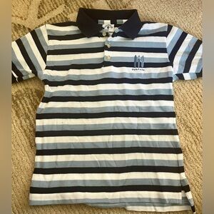 Vintage Boys Kitestrings Striped Surf USA Cotton Summer Polo Size 7